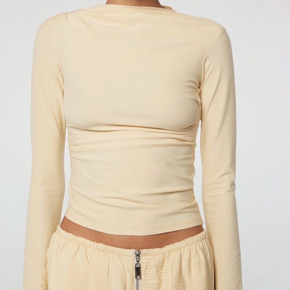 The Line by K Selma Long Sleeve Top in Buttercream